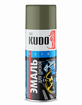 KUDO KU-5204 Эмаль для дисков болотная 520мл 1/6шт